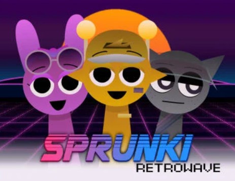 Play Sprunki Vaporwave online - Hot Games browser game thumbnail