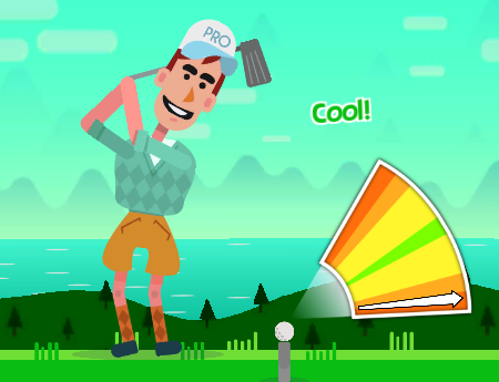 Play Golf Hit online - Cool Math Games browser game thumbnail