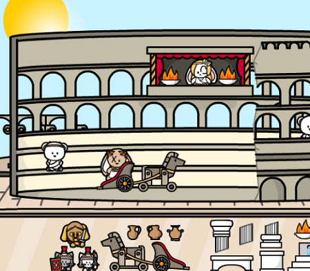 Play JMKit Doll House: Roman Colosseum online - Action Games browser game thumbnail