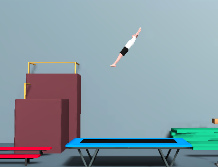 Play Trampoline Flip online - Action Games browser game thumbnail